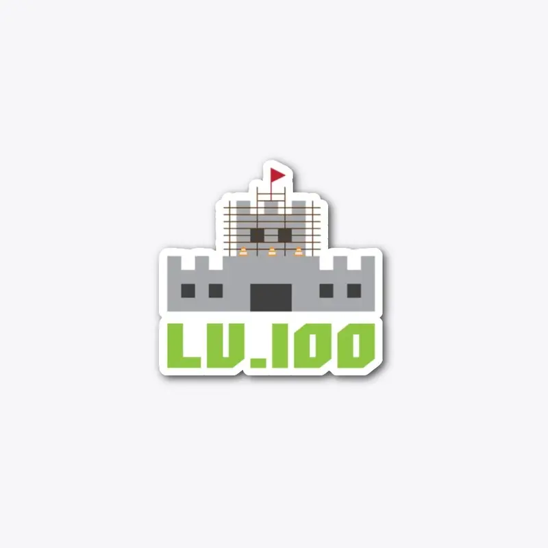 Castle Lv.100 - Die-Cut Sticker